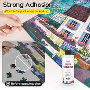 YAKAMOZ Jigsaw Puzzle Glue Clear, Quick Drying with Scraper, 200mL | Preserve & Frame Finished Puzzles | Strong Hold | Water-Based, Non-Toxic Formula | Easy to Apply | Covers Up to 5,000 Pieces