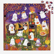 Mudpuppy - Ghostly Gathering 500 Piece Jigsaw Puzzle | Illustrated by Jenny Miriam Hughes, Halloween, For Adults, Family, and Kids, Recycled Paper, No Dust, Finished Size 20" x 20"