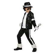 VIIOMUYE Boys Halloween Costume Set 8 Pcs 80s 90s Retro Dance Disco Cosplay | Retro dress up set with fun accessories for Halloween parties stage shows themed play ages 3 to 12 years