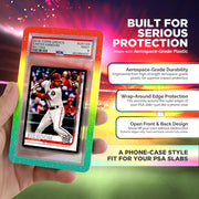 10 Pack Slab Guards Fits PSA Slabs - PSA Slab Guard Hard TPU PSA Slab Protector for Graded Cards – PSA Slab Bumper Guard for Graded slabs – Slab Protector for PSA Cards