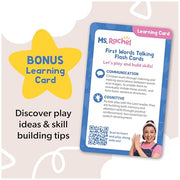 Ms. Rachel First Words Flash Cards, Electronic Card Reader, 100 Words | Electronic Reader With 100 Talking Words, Boosts Early Language & Motor Skills, Toddler Toys For Girls And Boys Ages 1-2+