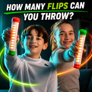 Stickflip How Many Flips can You Throw? | Electronic Flip Challenge Game | Auto-Counting Skill Toy for Kids, Teens & Adults | 10 Games Each with a High Score to Beat | Fun Gift & Party Game Ages 8+