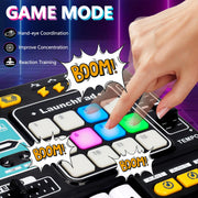 Tsomtto Kids DJ Mixer Table Musical Toy with Lights & Bluetooth | Electronic Music Toy with Microphone Piano, DJ Mixer Controller Toys Birthday Christmas Gifts for 3 4 5 6 Year Old Boys Girls