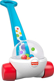 Fisher-Price Corn Popper, Blue Push-Along Toy | Baby & Toddler Toy with Ball-Popping Action, Developmental Play for Infants Ages 1+ Years, 2-Piece Assembly
