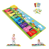 FOKI Floor Piano Mat, Baby & Toddler Toys for 1-3 Year Old Boys & Girls | Sensory Musical Toy with 5 Modes, Dual Volume Controls and 8 Music Cards, Gift-Ready for Birthdays and Christmas