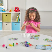 hand2mind Numberblocks 1-10 MathLink Cubes Activity Set, Ages 3+ | Linking Cubes, Numberblocks Activity Set, Preschool and Kindergarten Learning Activities, For Kids Ages 3, 4, 5, 6, 7