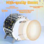 CAPTAIN CHAOWING Kids Drum Set for Toddlers 3-5, Light up Jazz Drum Toy 5-7 | Upgraded Jazz Drum Set for Kids, Musical Instrument Toys & Lights & All Plastic, Beginner Kit for Boys Girls Aged 3-5 4-6 5-7