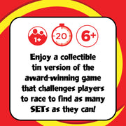 SET Enterprises SET - The Family Card Game of Visual Perception - Race to Find The Matches, For Ages 8+,81 Cards, Rules included