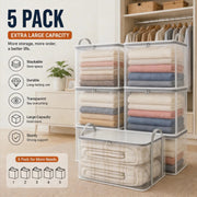 🔥 Limited-time offer – 49% OFF 📦 Large, extra-strong, transparent storage bag made of thick plastic for clothes, moving, and storage