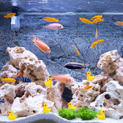 YsesoAi 100Pcs Mini Resin Ducks, Tiny Ducks Figurines Bulk for Miniature Dollhouse Decor Accessories Garden Aquarium Potted DIY Ornament Party Toys