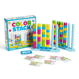 Color Stack Challenge, Color Matching Game by Relatable | Fast Paced Fall Festival Games for Family Game Night, Includes 2 Racks, 50 Cards, 80 Rings