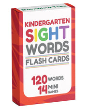 Sight Words Flash Cards Kindergarten | 120 High Frequency Words from Dolch's and Fry's Lists for 4-6 Years