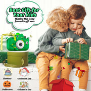 Dinosaur Kids Camera for Boys Girls, Toddler Digital Selfie Camera with Cute Protective Cover and SD Card, Christmas Birthday Gifts Toys for 3 4 5 6 7 8 9 10 11 12 Years Old Little Girls and Boys