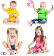 Kids Musical Instruments Sets, Non-Toxic Musical Toy, Wooden Percussion Instruments Toys Tambourine Xylophone for Kids Playing Preschool Education, Promotes Early Learning for Boys Girls Gift