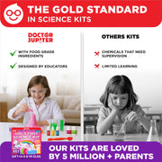 Doctor Jupiter Girls' First Science Experiments Kit for Kids Ages 4+ | Birthday Gift Ideas for Girls 4, 5, 6, 7, 8 Year Olds, Science Kits for Kids Ages 5-7, STEM Educational Toys