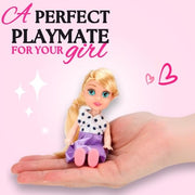 Liberty Imports Little Royal Princess Toddler Dolls with Dresses, Girls Imaginative Pretend Play Small Dolls Party Favors Collection (Princess)