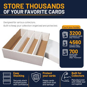 Trading Card Storage Box, 2-Pack, 3200 Count Monster Box, Woodhaven | Made in the USA