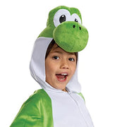 Disguise Yoshi Costume Hooded Jumpsuit, Official Super Mario Character Costume for Kids, Size (4-6)