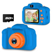 Seckton Upgraded Kids Selfie Camera, HD Digital Video Camera-Navy Blue | Christmas Birthday Gifts for Boys Age 3-9, Toddler Camera with Dual Lens, SD Card, Lanyard, Shockproof, Portable Creative Toy