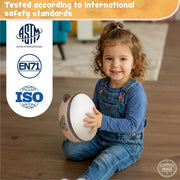 Stoie’s Wooden Musical Instruments for Kids Ages 3+, Montessori Music Toy Set for Kids with Drum, Tambourine, Maracas, Bells & Flute, Educational Preschool Toys for Boys & Girls
