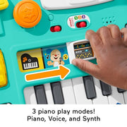 Fisher-Price Laugh & Learn Mix & Learn DJ Table | Musical Toy, 100+ Learning Songs & Phrases, 12 Activities, Fine & Gross Motor Skills, Baby & Toddler Ages 6+ Months