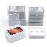 neotidy Playing Card Storage Box Set of 6, Clear Plastic Playing Card Cases Organizer with Snap Lid, Mixed Sizes Card Game Storage for UN* Cards, Standard Decks, Trading Cards, Card Game Holder Case