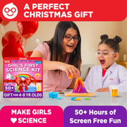 Doctor Jupiter Girls' First Science Experiments Kit for Kids Ages 4+ | Birthday Gift Ideas for Girls 4, 5, 6, 7, 8 Year Olds, Science Kits for Kids Ages 5-7, STEM Educational Toys