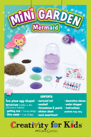 Creativity for Kids Mini Garden: Mermaid Terrarium Kit - Mermaid Gifts for Girls, Crafts and Toys, Stocking Stuffers for Kids (Ages 6+)