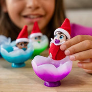 The Elf on the Shelf Frost Pips Mini Blooms Elf Baby Girl with Blue Eyes | Includes a Frost Pips Elf Baby Girl with blue eyes and Frost Flower Cradle.