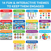Montessori Busy Book & Preschool Learning Workbook for Toddlers Ages 3-5 | Preassembled Quiet Activity Book - Educational Travel Toy - Toys and Gifts for Kids