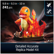 4D Build Pokémon Charmander 3D Puzzle Model Kit, Desk Décor, Shelf Display | 241 Premium EPS Foam Pieces, No Glue Or Tools Required, Build & Display Collectible Hobby Kit Gift For Fans Ages 12+