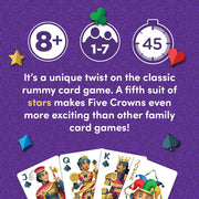 Five Crowns Rummy Style Card Game for Kids and Adults, Family Game Night | Family Game Night, Travel Games, Screen-Free, Holiday Game, Playing Cards, Award-Winning