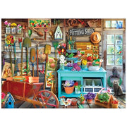 RoseArt Hobby Haven The Potting Shed 1000 Piece Jigsaw Puzzle | 19.25" x 26.625" Finished Size, Bonus Poster Included, Made in USA